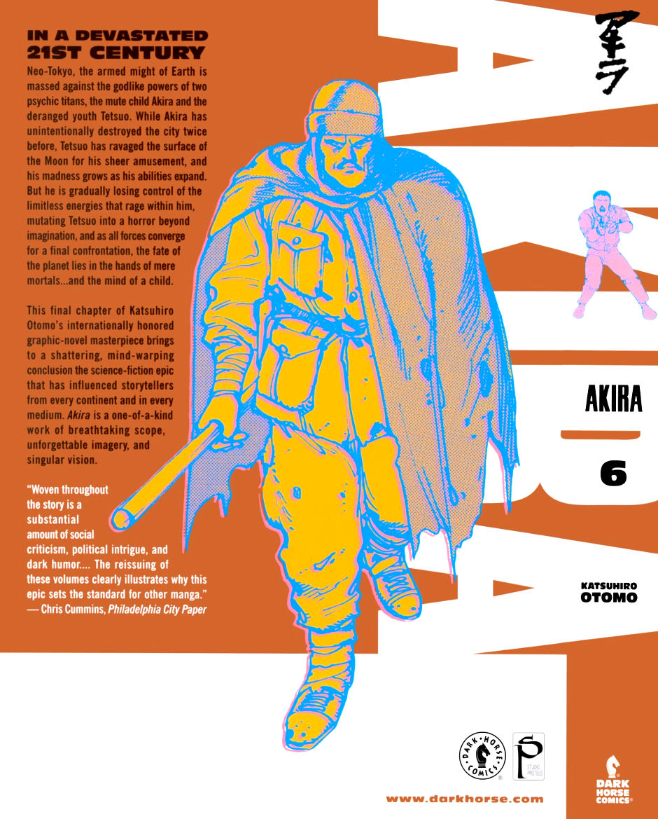 back cover of akira volume 6 manga at read graphic novel online
