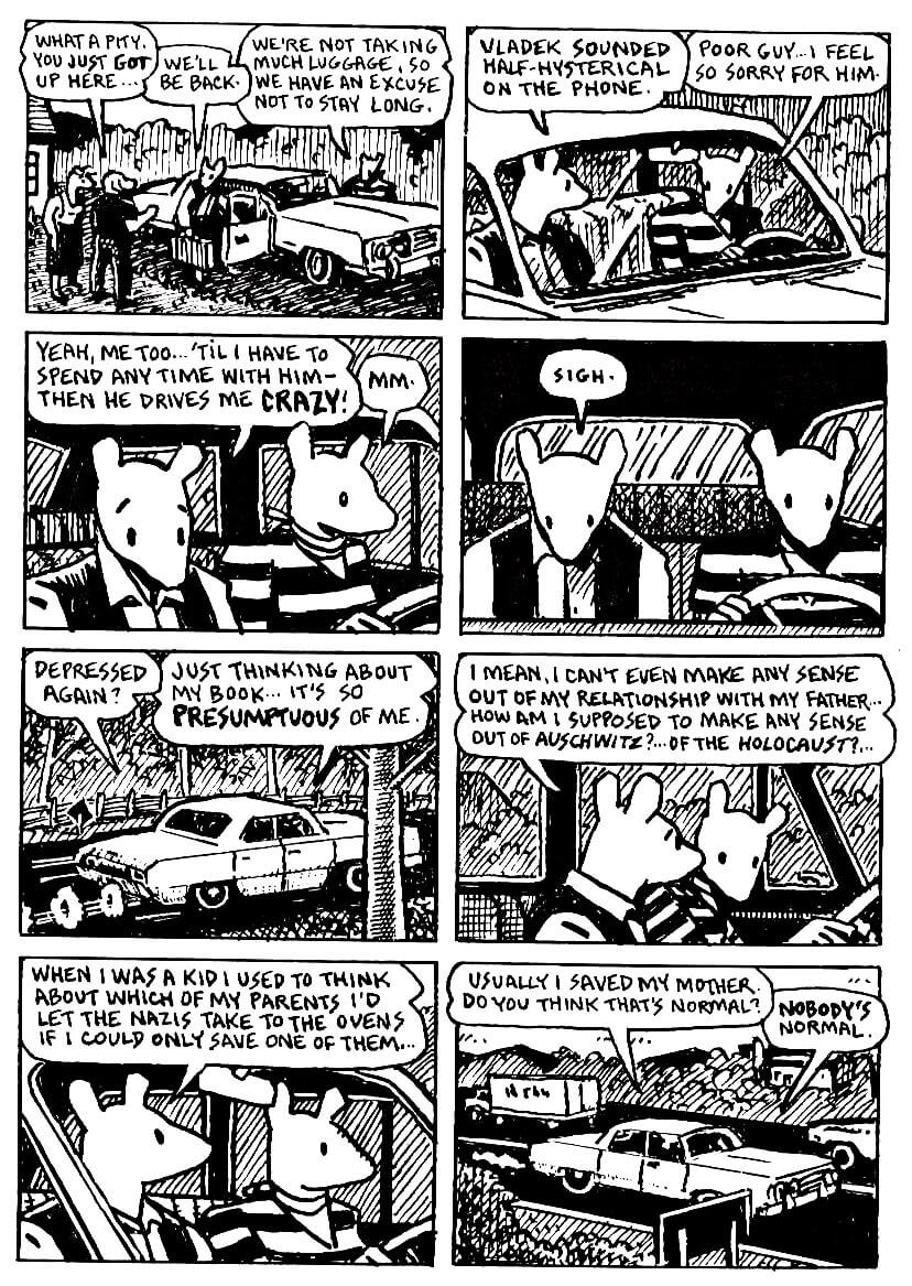 page 5 of maus ii and here my troubles began graphic novel by art spiegelman