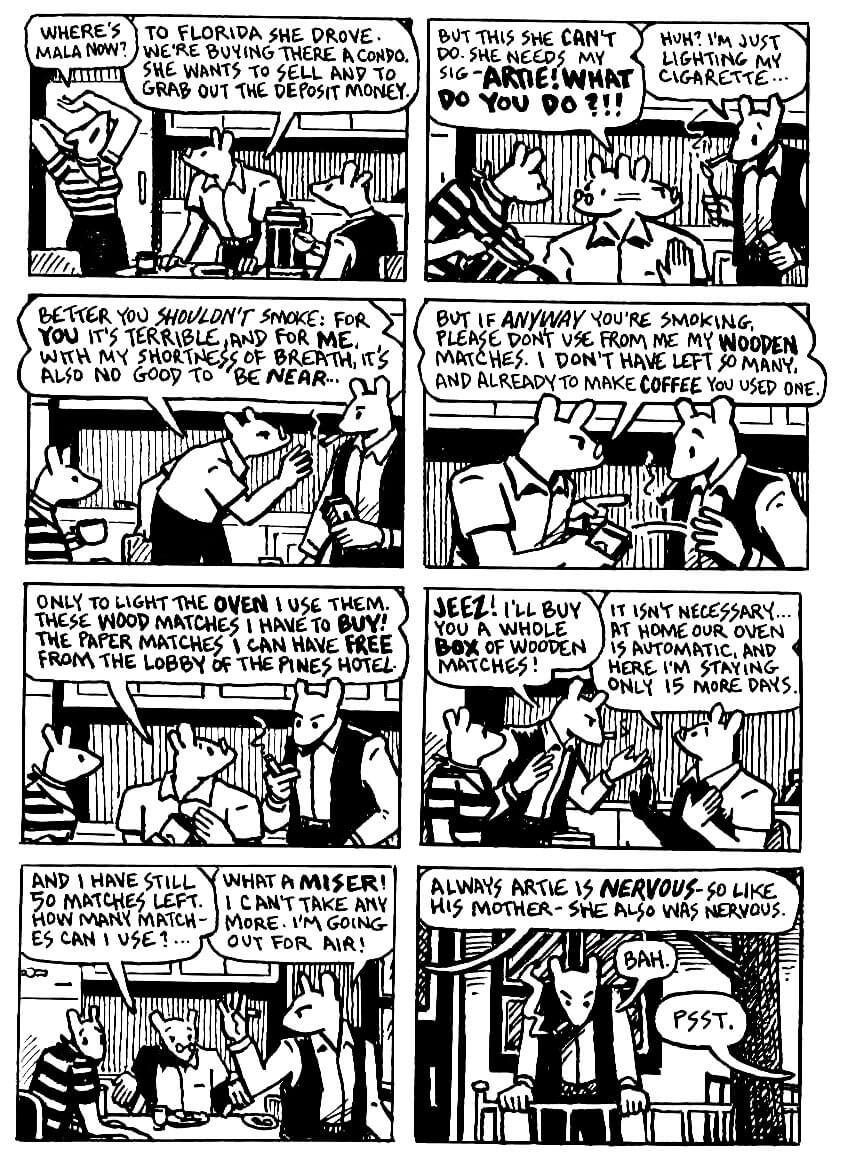 page 11 of maus ii and here my troubles began graphic novel by art spiegelman