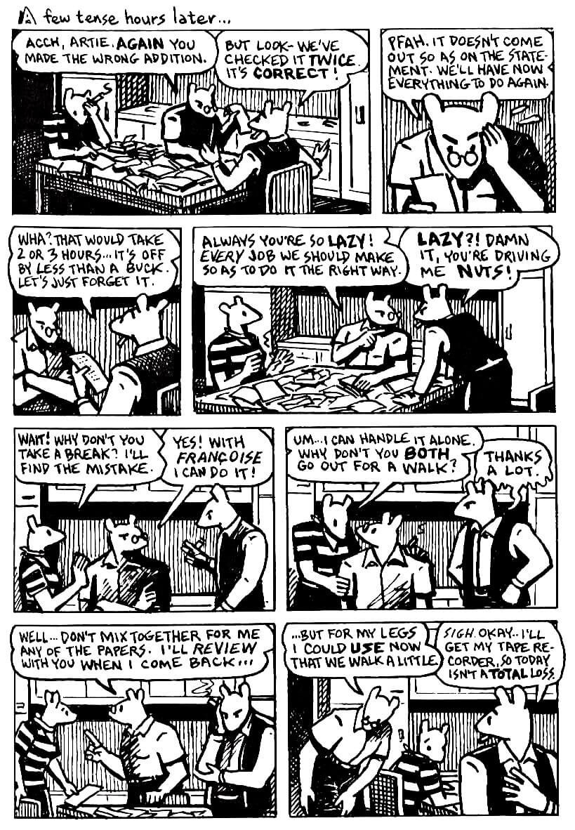 page 14 of maus ii and here my troubles began graphic novel by art spiegelman