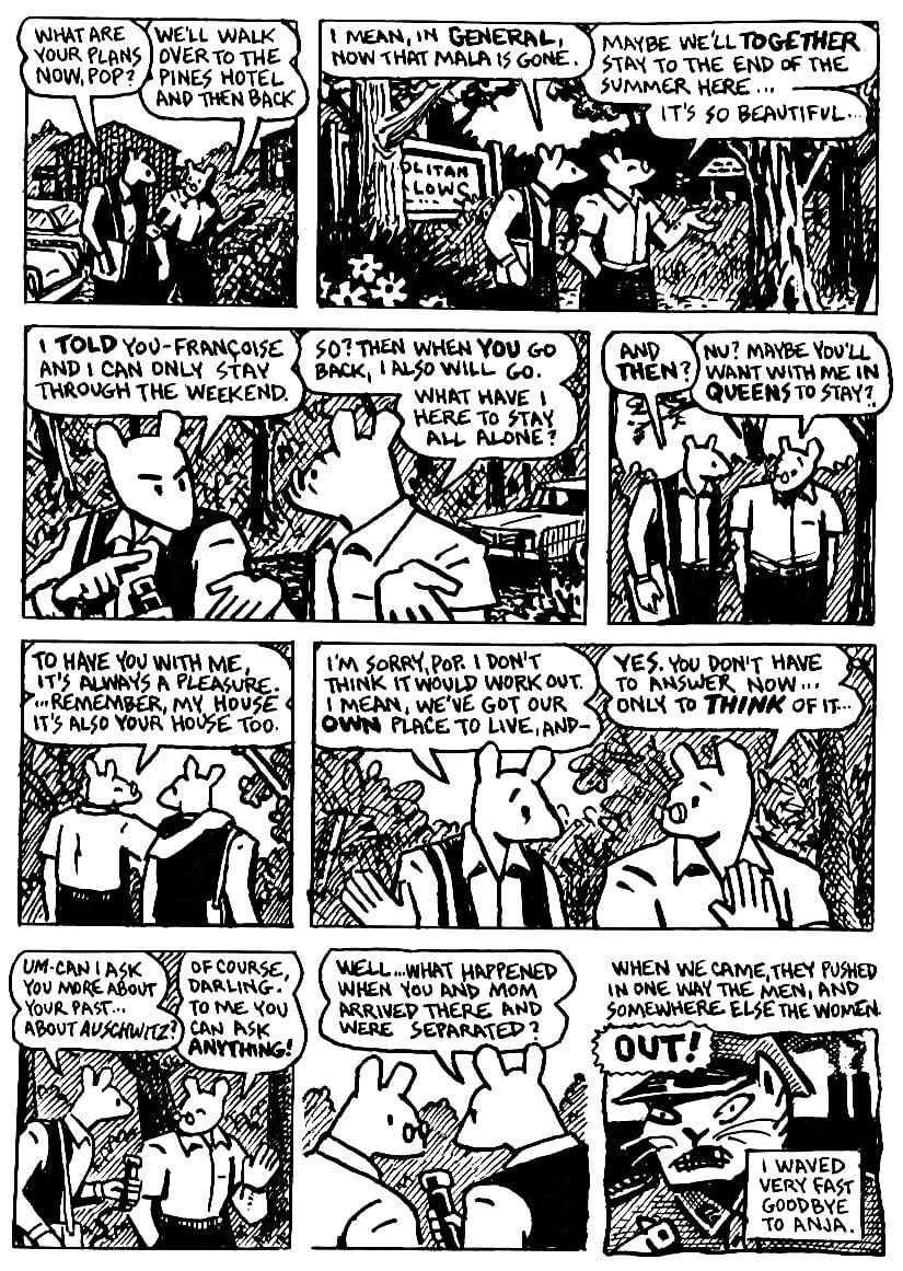 page 15 of maus ii and here my troubles began graphic novel by art spiegelman