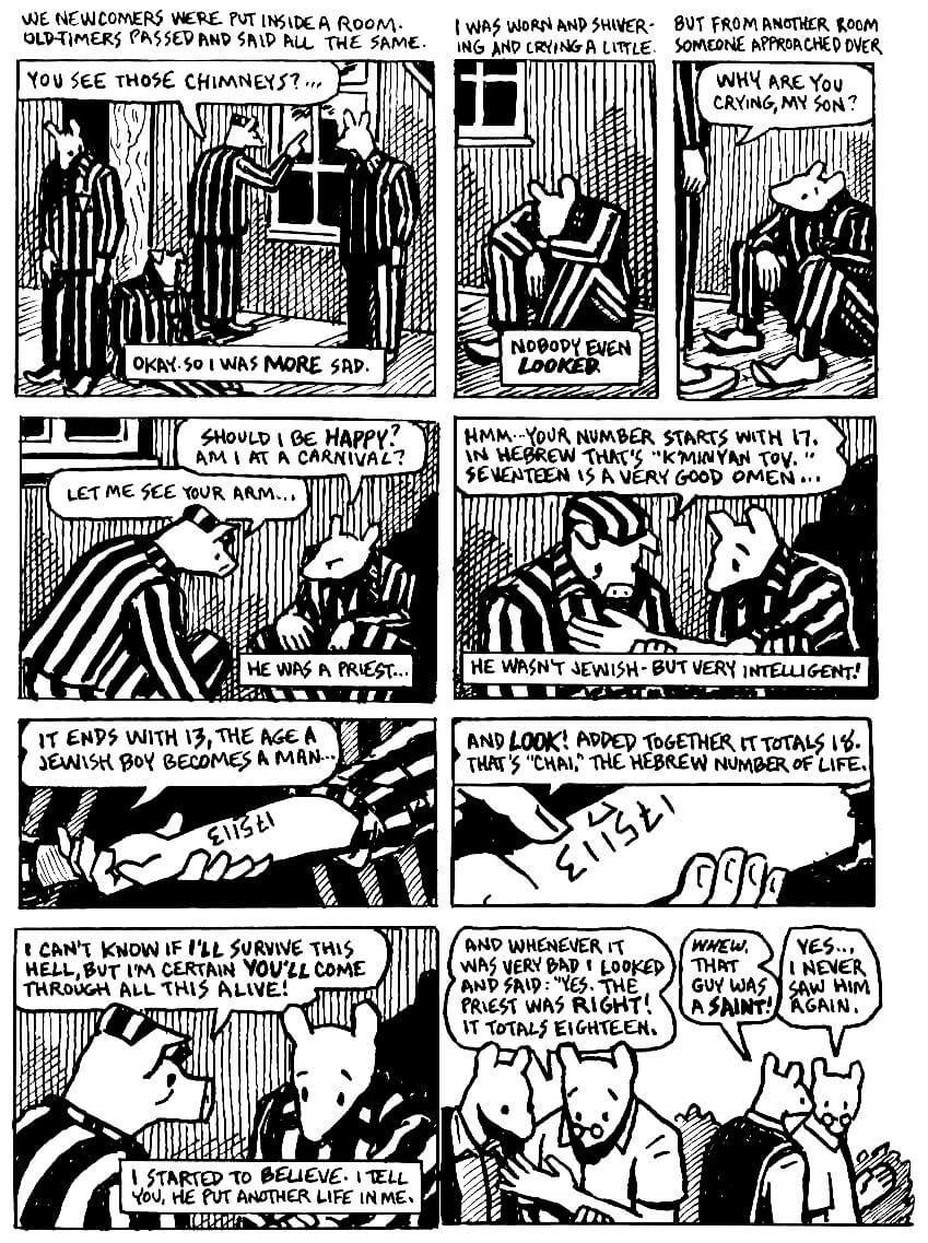 page 19 of maus ii and here my troubles began graphic novel by art spiegelman