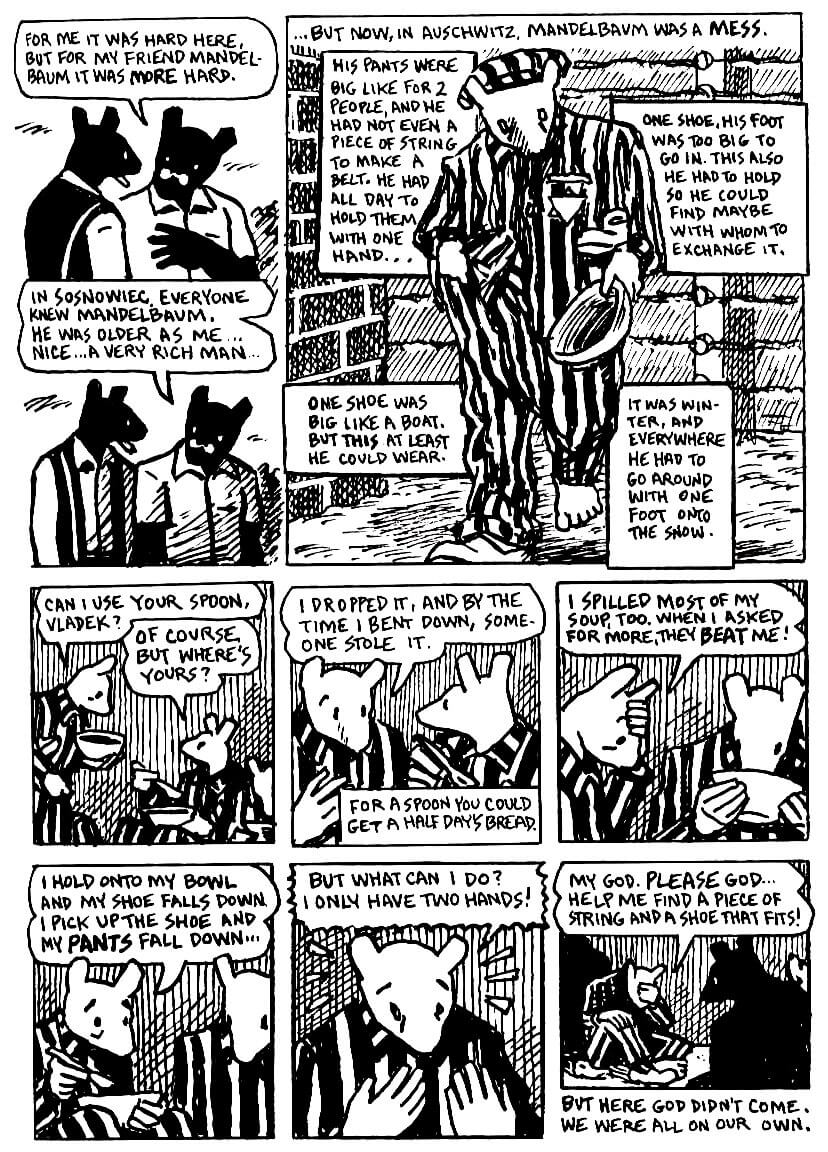 page 20 of maus ii and here my troubles began graphic novel by art spiegelman