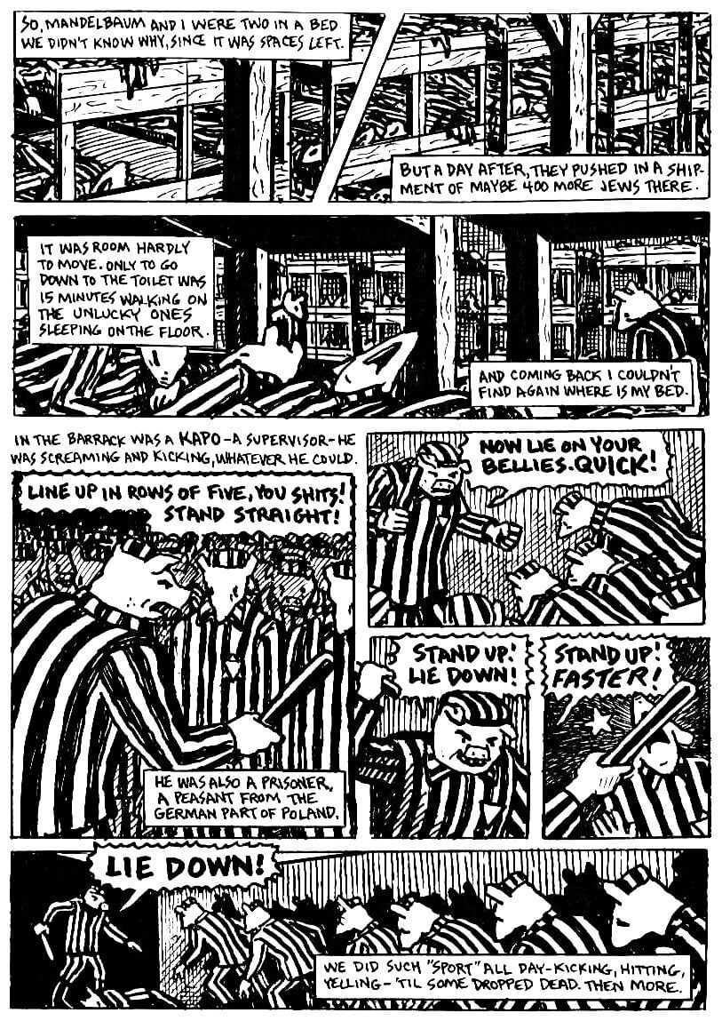 page 21 of maus ii and here my troubles began graphic novel by art spiegelman