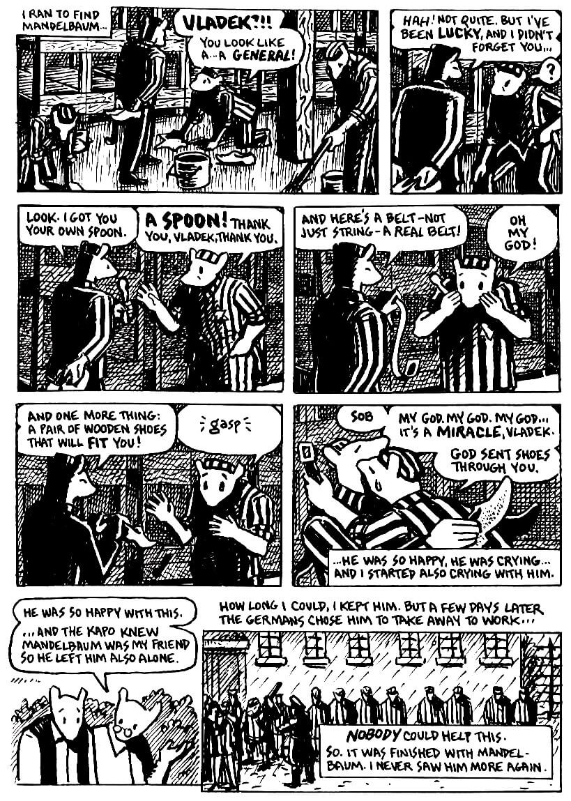 page 25 of maus ii and here my troubles began graphic novel by art spiegelman