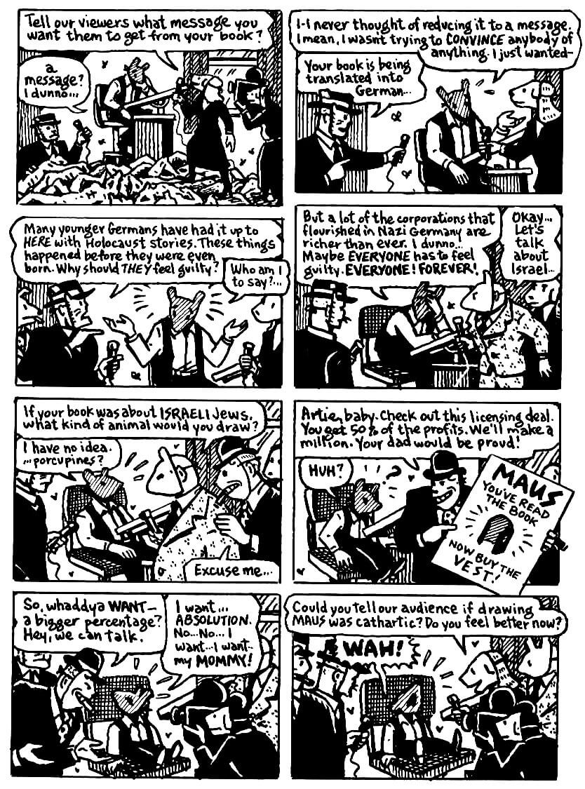 page 31 of maus ii and here my troubles began graphic novel by art spiegelman