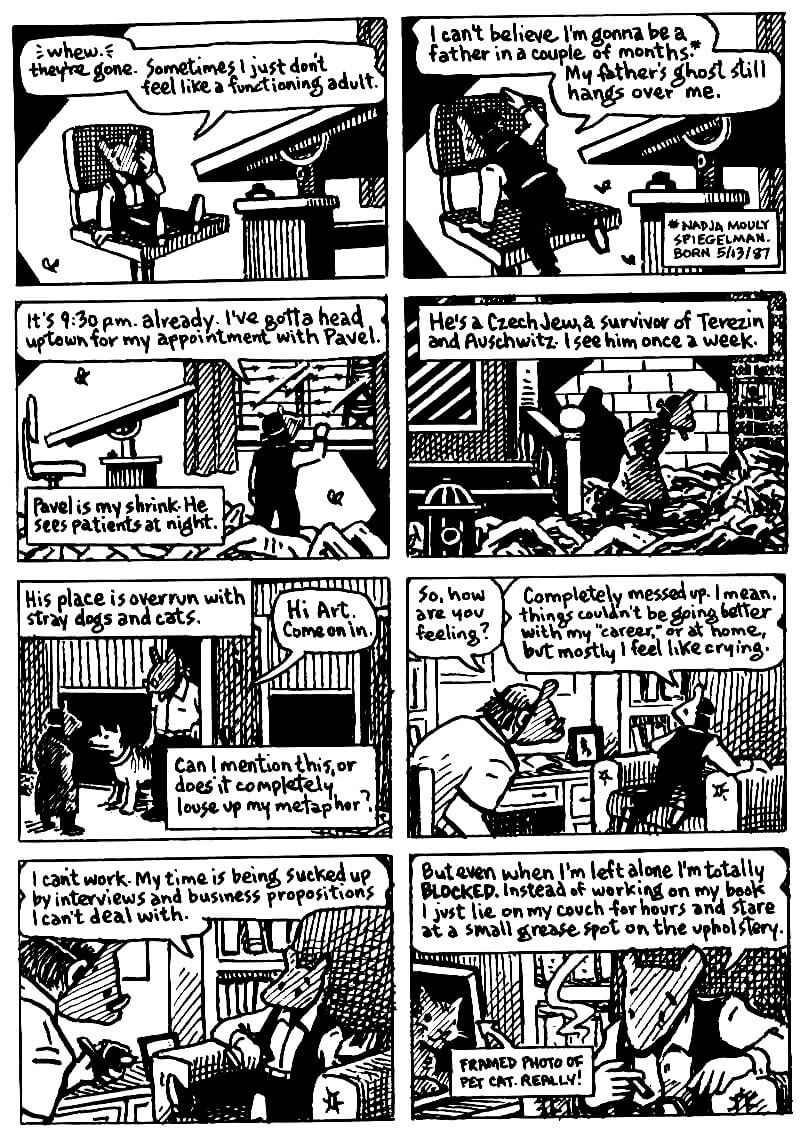 page 32 of maus ii and here my troubles began graphic novel by art spiegelman