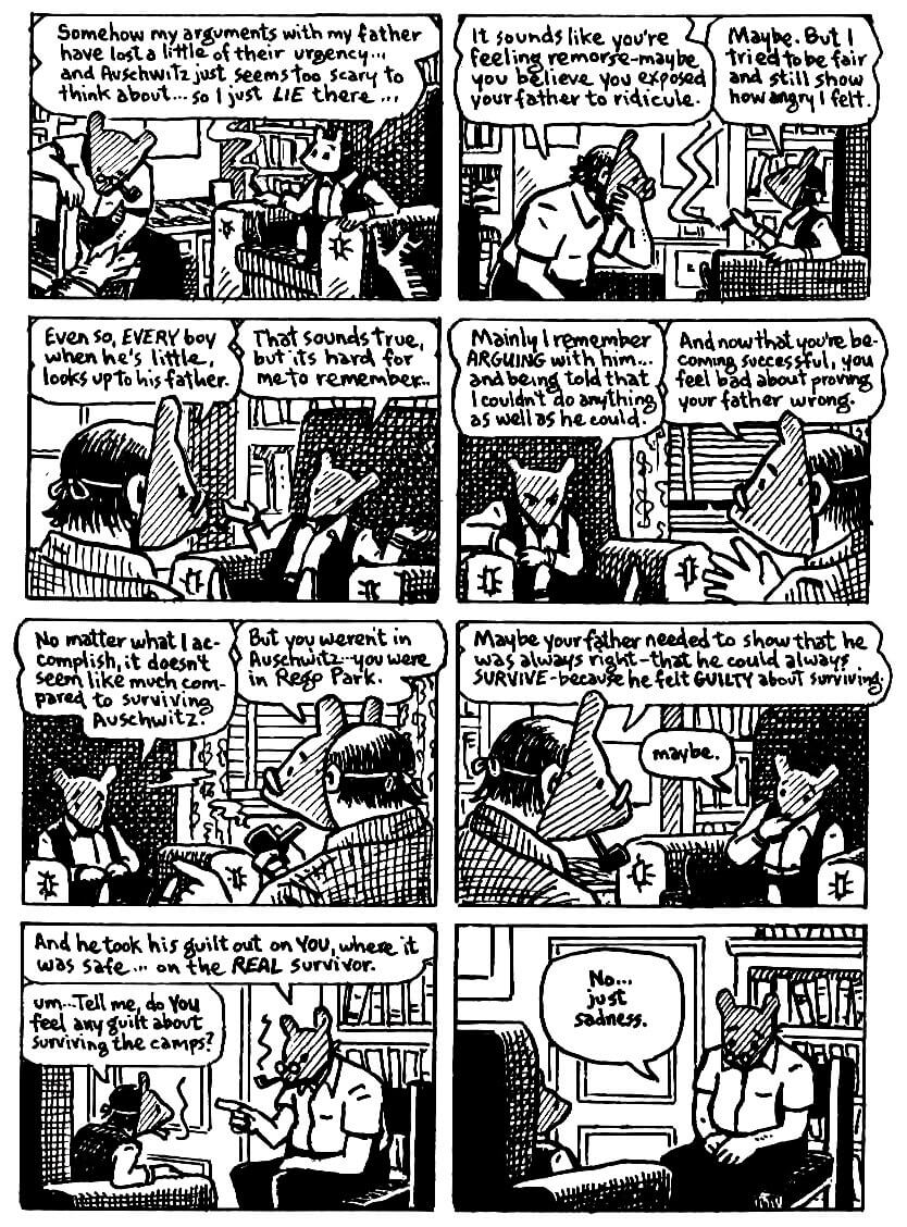 page 33 of maus ii and here my troubles began graphic novel by art spiegelman