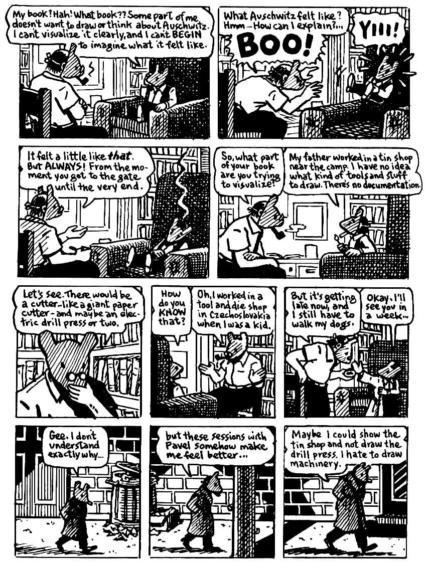 page 35 of maus ii and here my troubles began graphic novel by art spiegelman