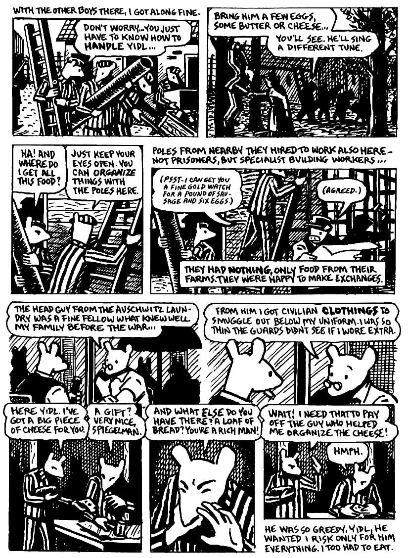 page 37 of maus ii and here my troubles began graphic novel by art spiegelman