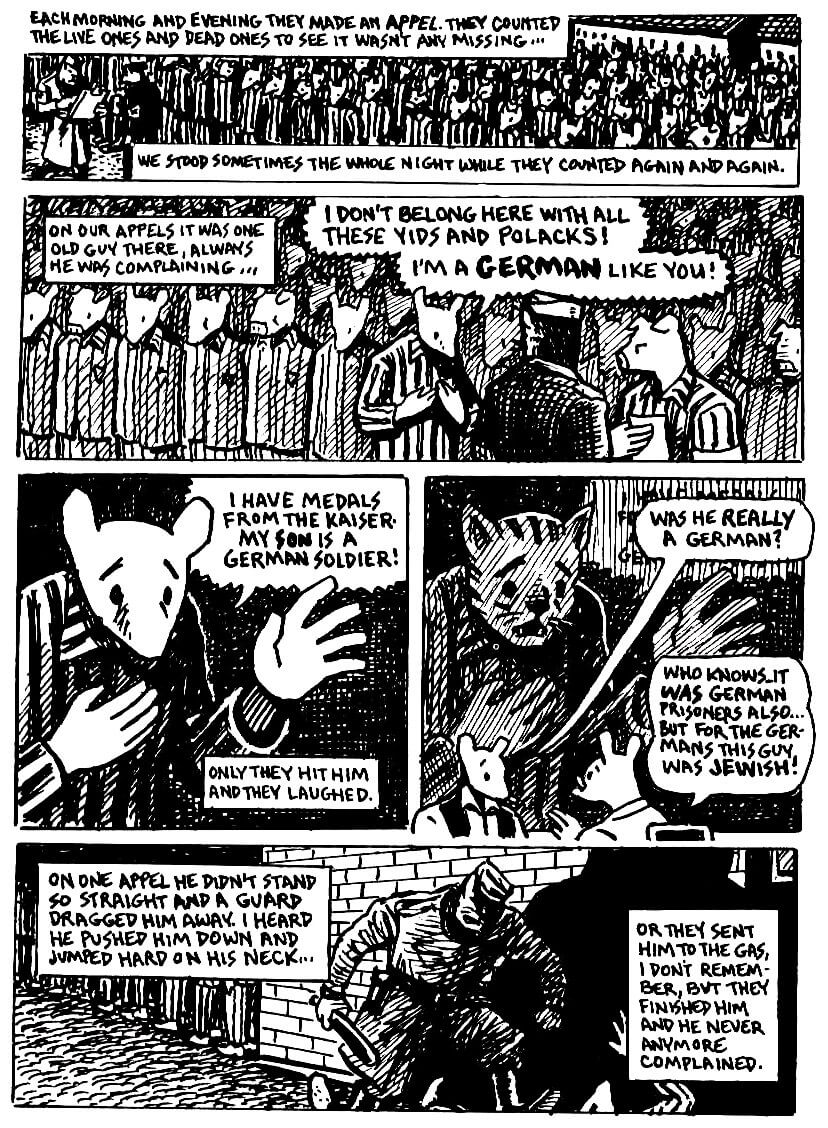 page 39 of maus ii and here my troubles began graphic novel by art spiegelman