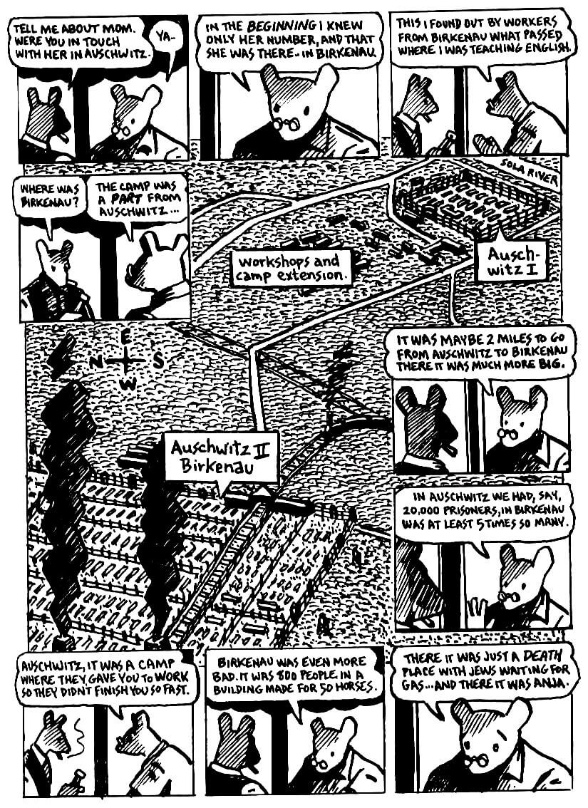 page 40 of maus ii and here my troubles began graphic novel by art spiegelman