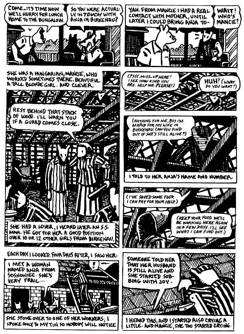 page 41 of maus ii and here my troubles began graphic novel by art spiegelman