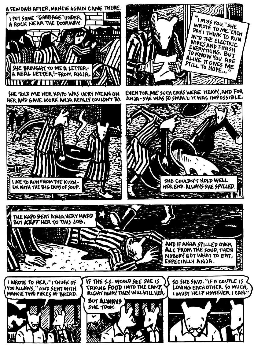 page 42 of maus ii and here my troubles began graphic novel by art spiegelman