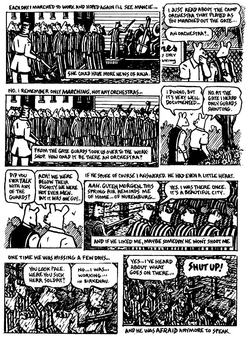 page 43 of maus ii and here my troubles began graphic novel by art spiegelman
