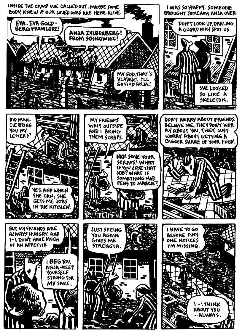 page 45 of maus ii and here my troubles began graphic novel by art spiegelman