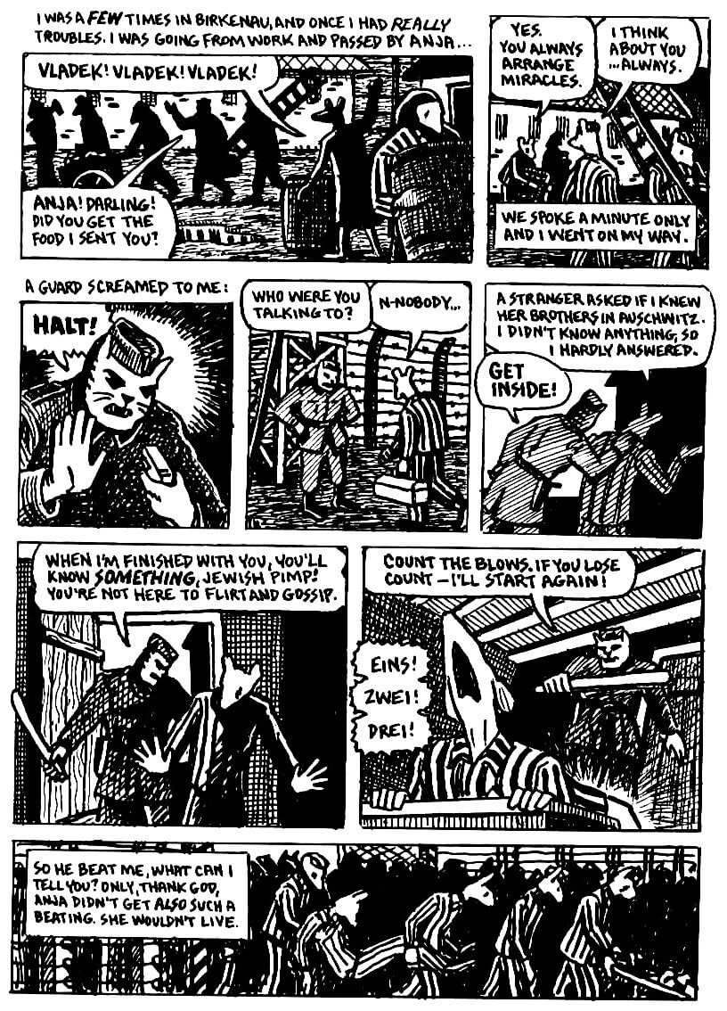 page 46 of maus ii and here my troubles began graphic novel by art spiegelman