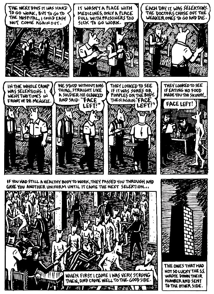 page 47 of maus ii and here my troubles began graphic novel by art spiegelman