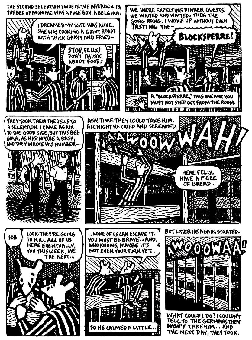 page 48 of maus ii and here my troubles began graphic novel by art spiegelman