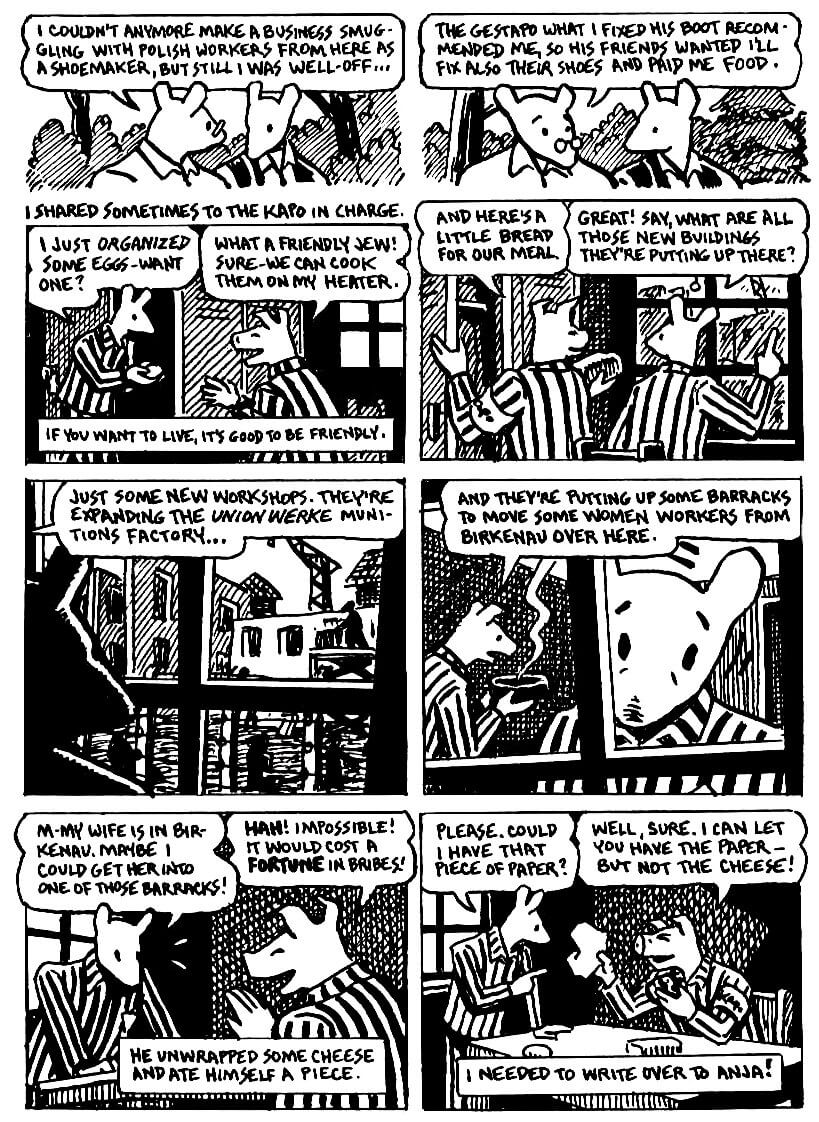 page 51 of maus ii and here my troubles began graphic novel by art spiegelman