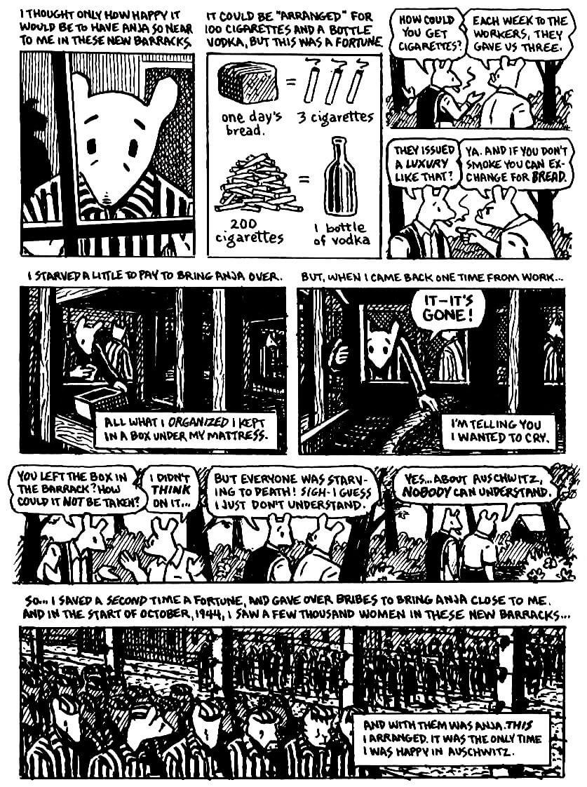 page 53 of maus ii and here my troubles began graphic novel by art spiegelman