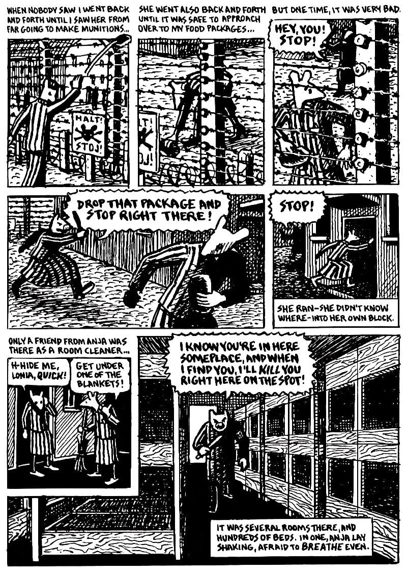 page 54 of maus ii and here my troubles began graphic novel by art spiegelman