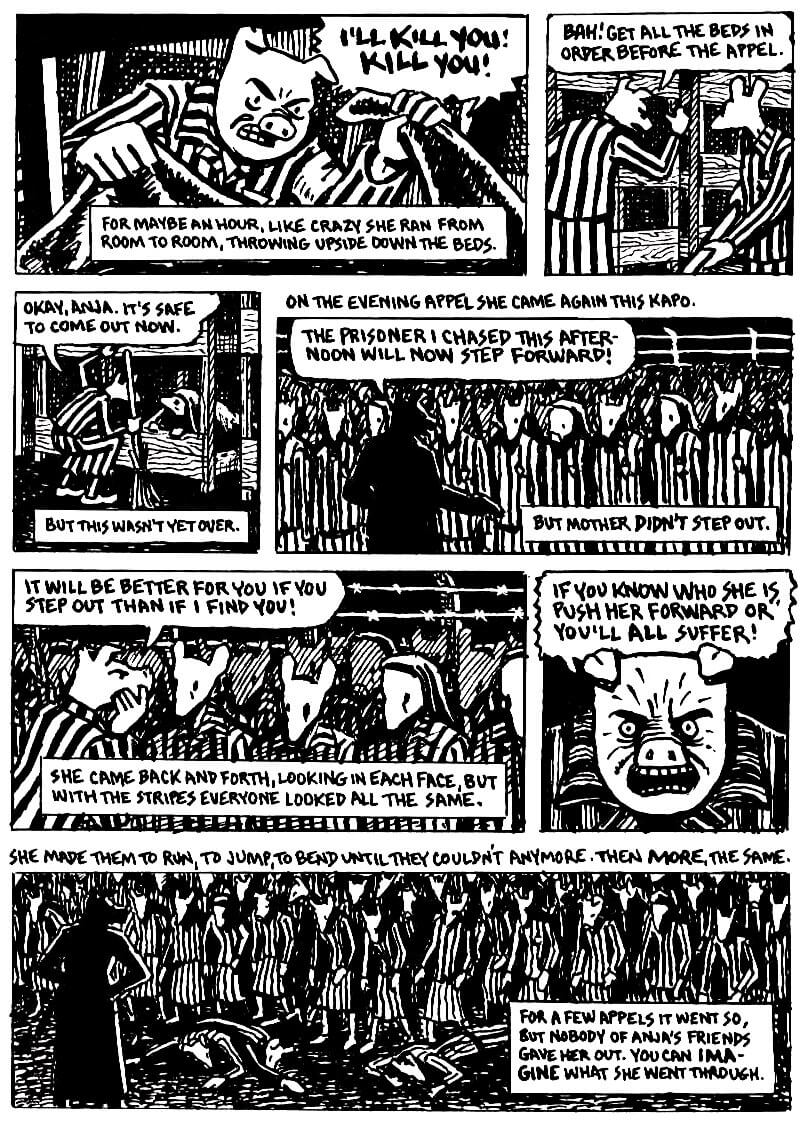 page 55 of maus ii and here my troubles began graphic novel by art spiegelman