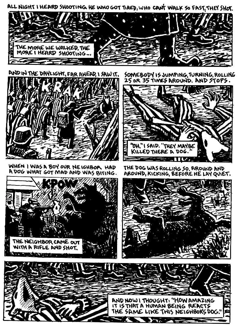 page 70 of maus ii and here my troubles began graphic novel by art spiegelman