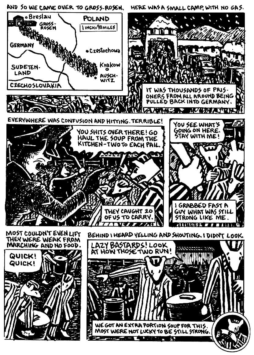 page 72 of maus ii and here my troubles began graphic novel by art spiegelman