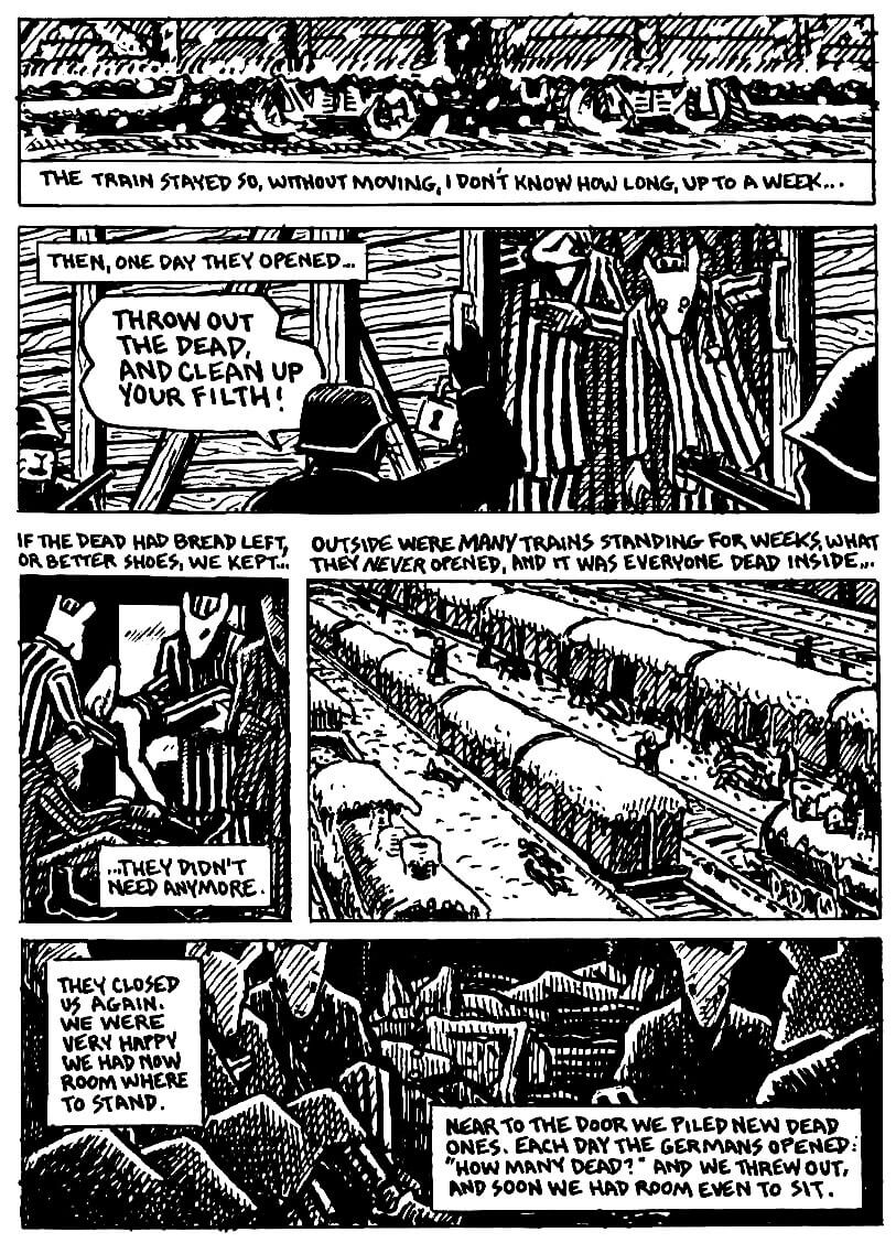 page 75 of maus ii and here my troubles began graphic novel by art spiegelman