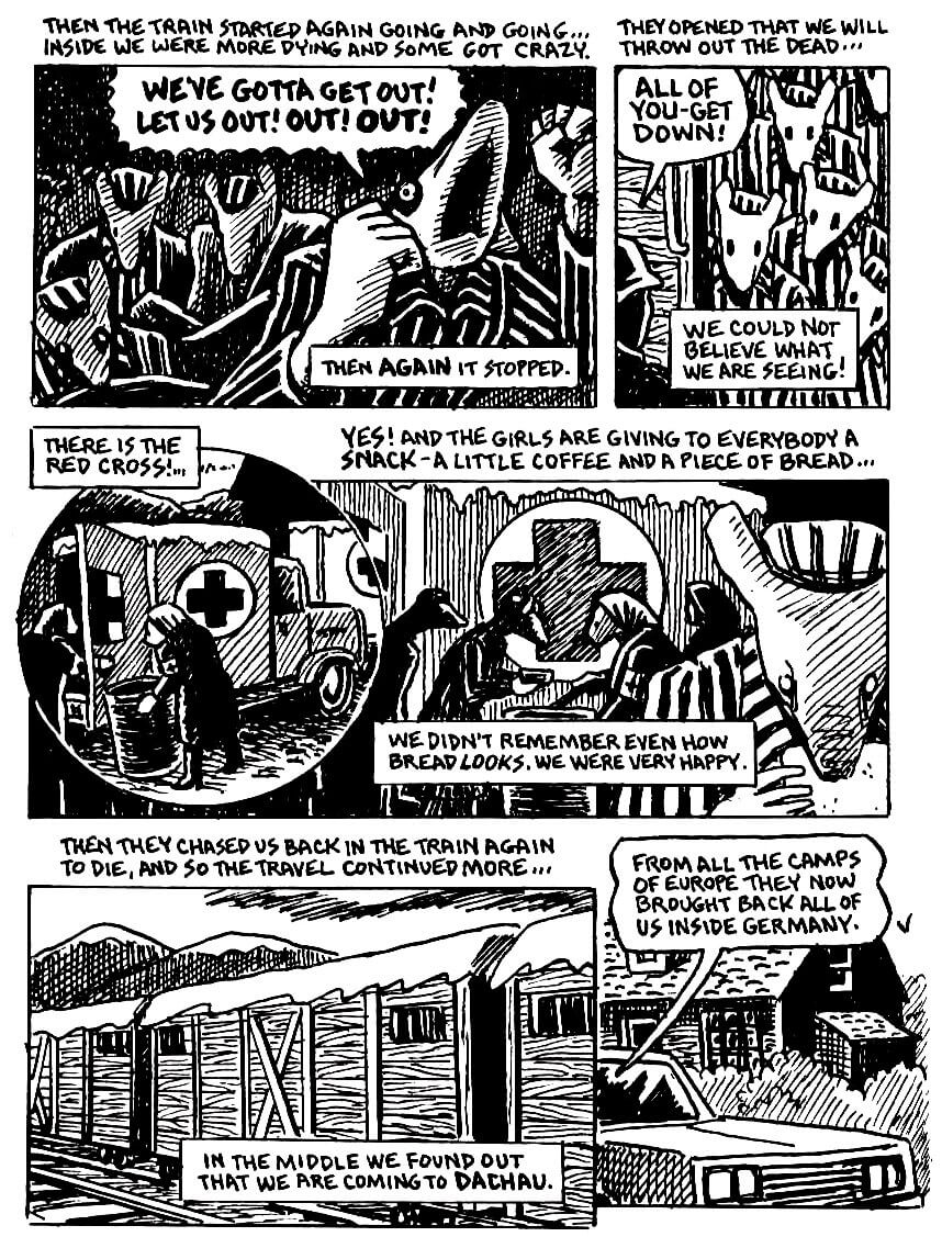 page 76 of maus ii and here my troubles began graphic novel by art spiegelman