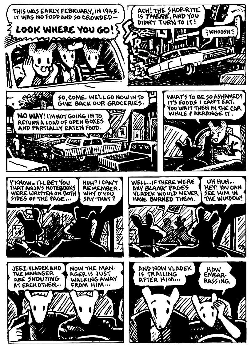page 77 of maus ii and here my troubles began graphic novel by art spiegelman
