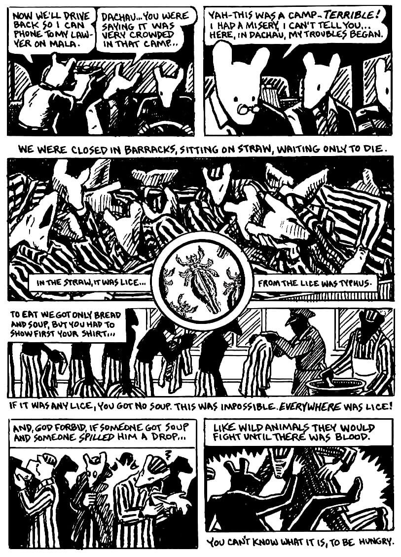 page 79 of maus ii and here my troubles began graphic novel by art spiegelman