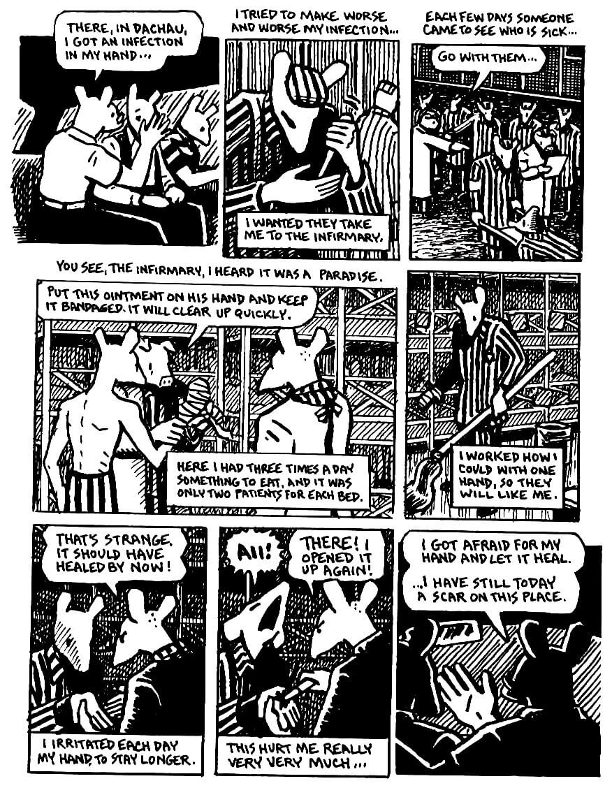page 80 of maus ii and here my troubles began graphic novel by art spiegelman