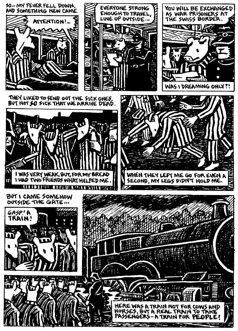 page 85 of maus ii and here my troubles began graphic novel by art spiegelman