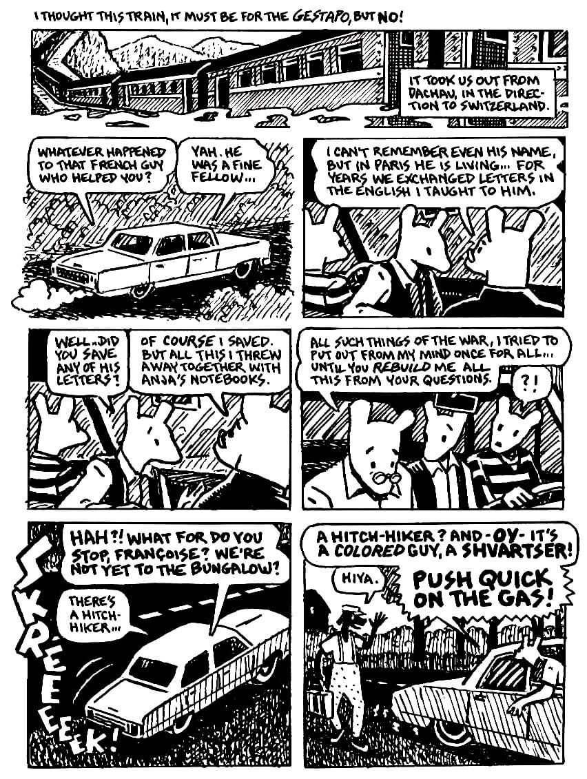 page 86 of maus ii and here my troubles began graphic novel by art spiegelman