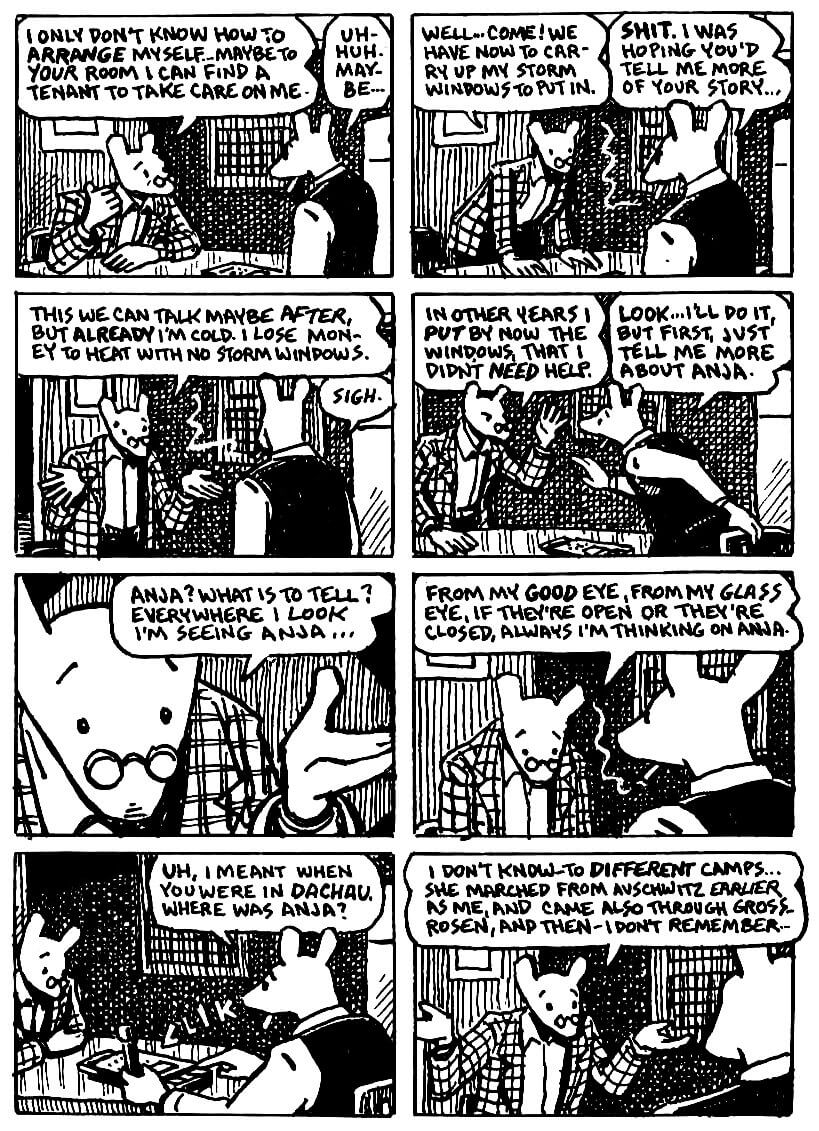 page 91 of maus ii and here my troubles began graphic novel by art spiegelman