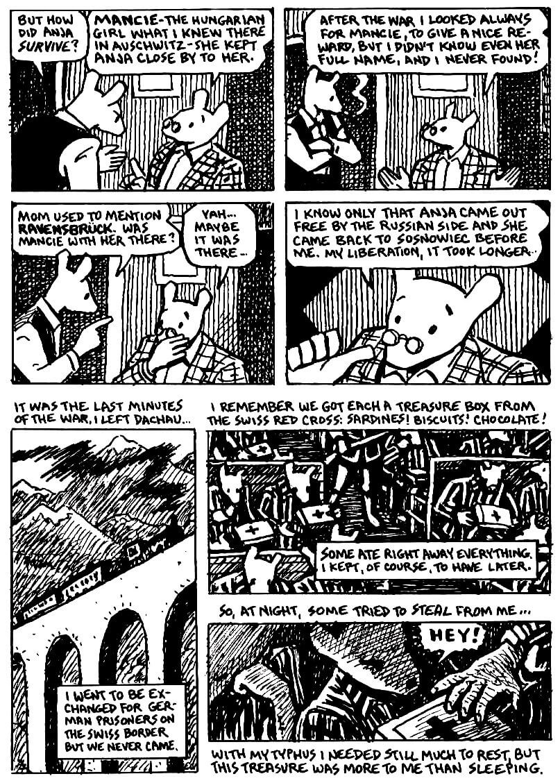 page 92 of maus ii and here my troubles began graphic novel by art spiegelman