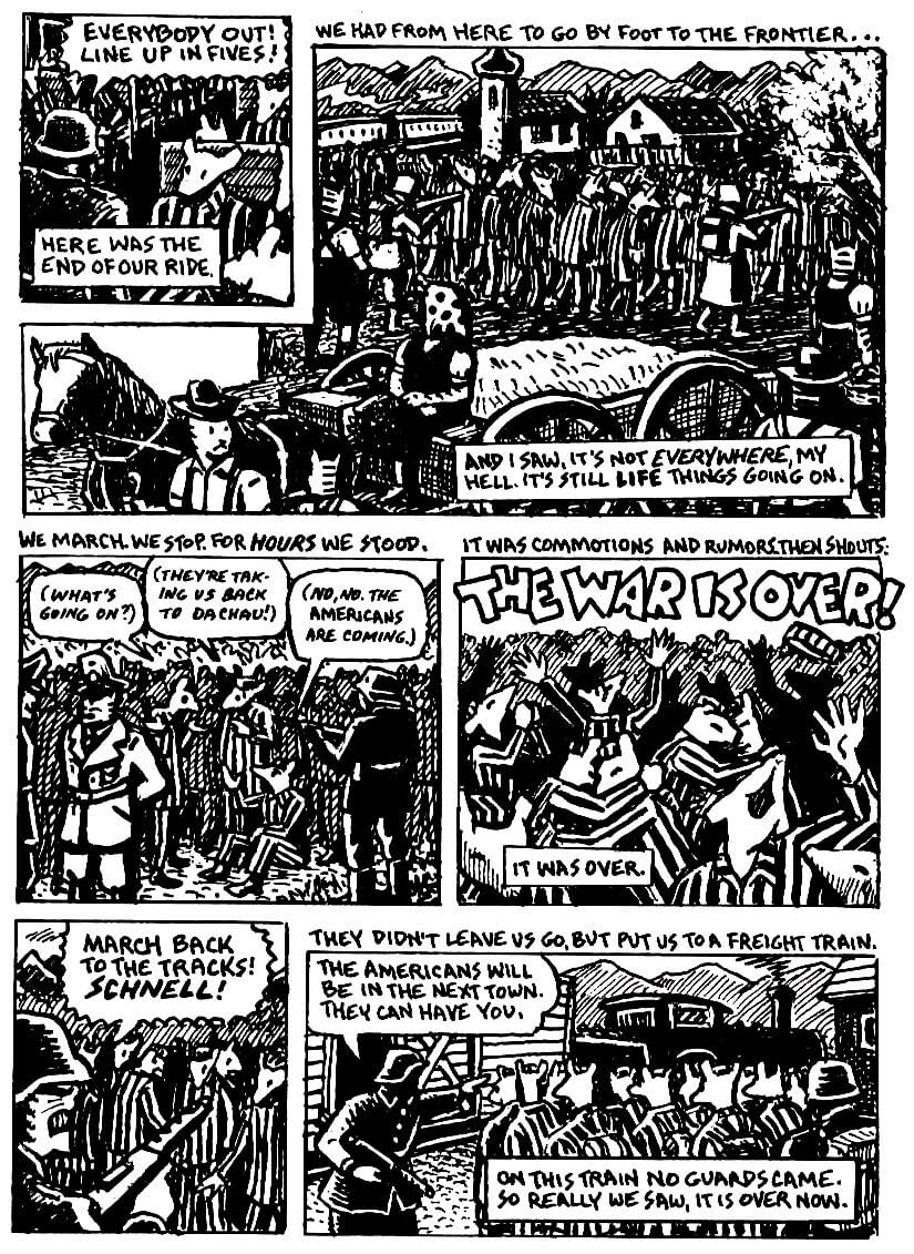 page 93 of maus ii and here my troubles began graphic novel by art spiegelman