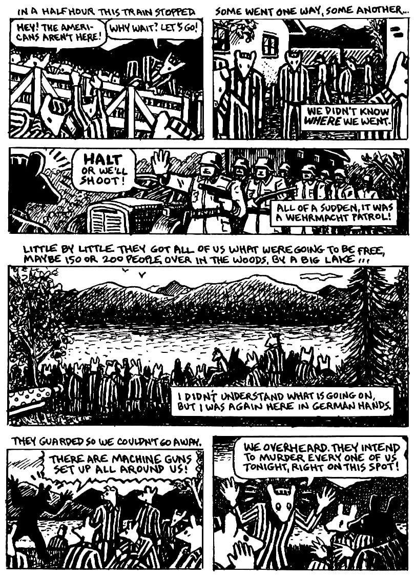 page 94 of maus ii and here my troubles began graphic novel by art spiegelman