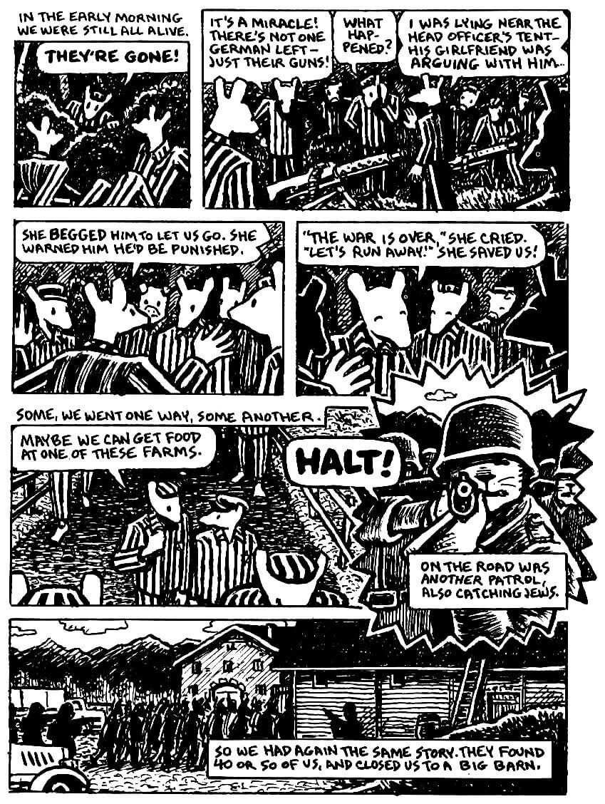 page 96 of maus ii and here my troubles began graphic novel by art spiegelman