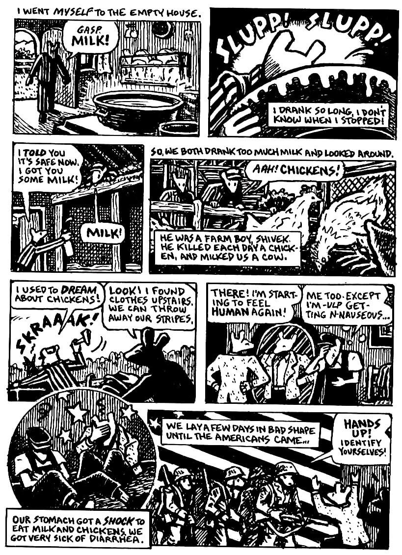 page 99 of maus ii and here my troubles began graphic novel by art spiegelman