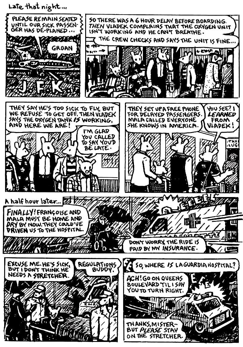page 113 of maus ii and here my troubles began graphic novel by art spiegelman