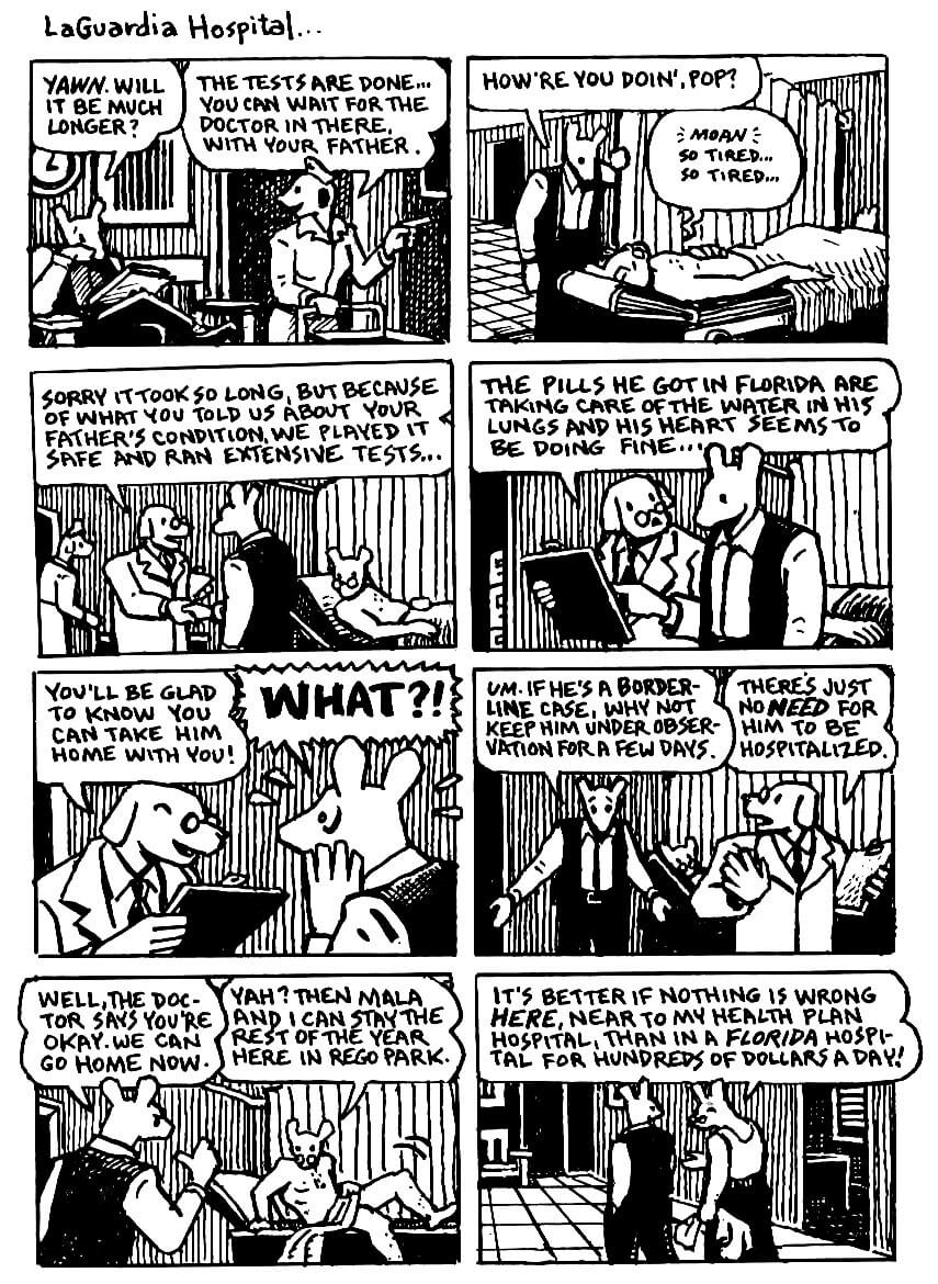 page 114 of maus ii and here my troubles began graphic novel by art spiegelman