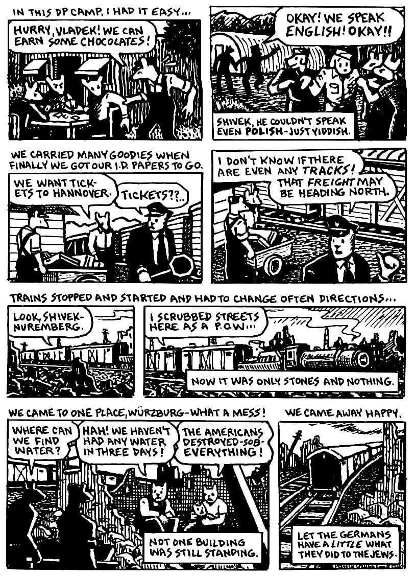 page 117 of maus ii and here my troubles began graphic novel by art spiegelman