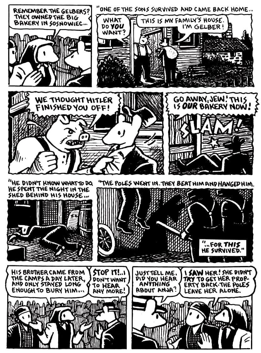 page 119 of maus ii and here my troubles began graphic novel by art spiegelman