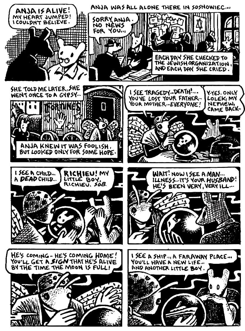 page 120 of maus ii and here my troubles began graphic novel by art spiegelman