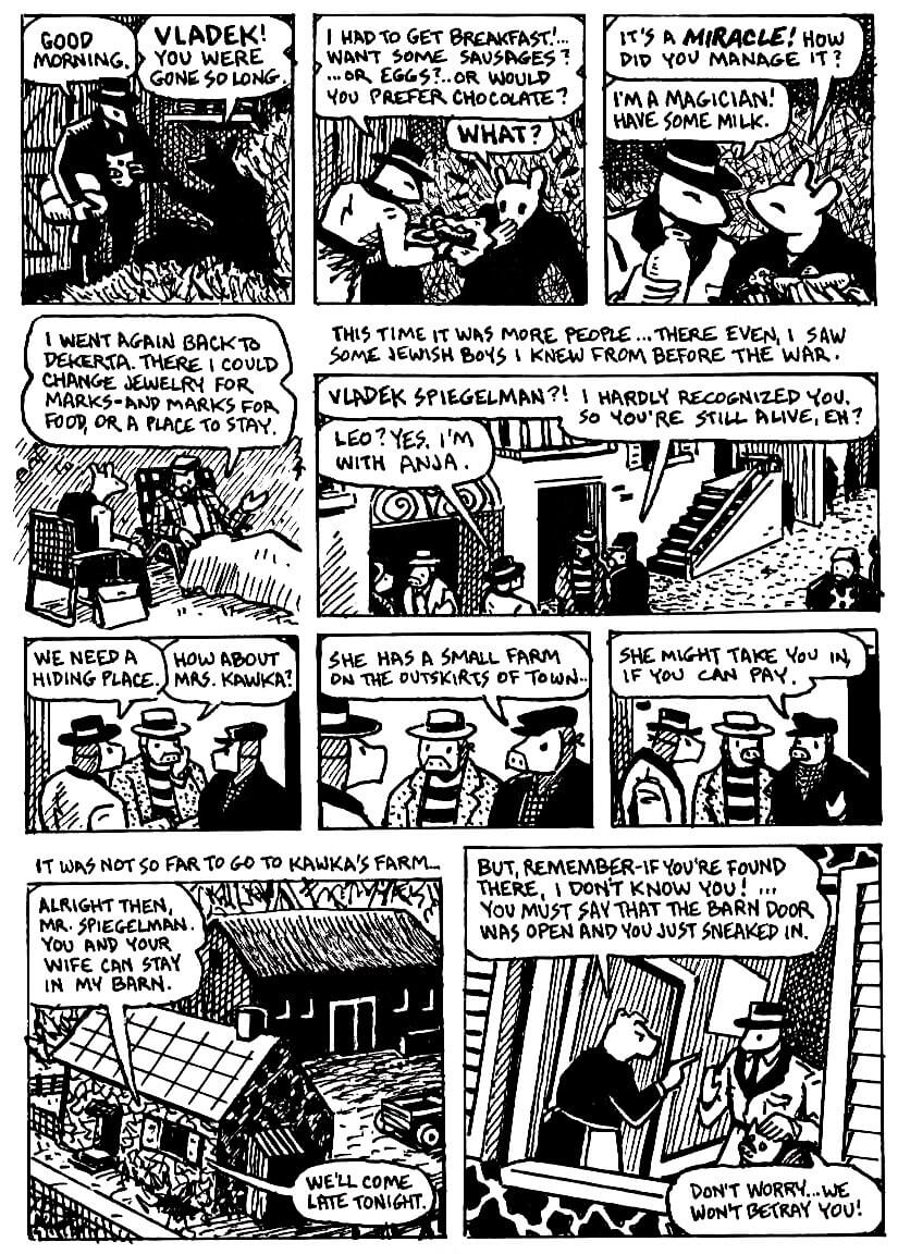 page 127 of maus i a survivors tale graphic novel online by art spiegelman