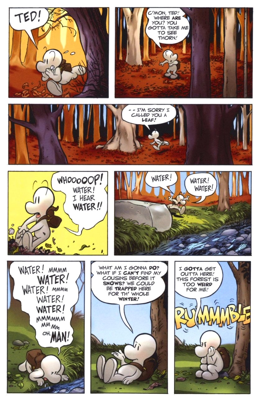 page 23 - chapter 1 of bone 1 out from boneville graphic novel by jeff smith