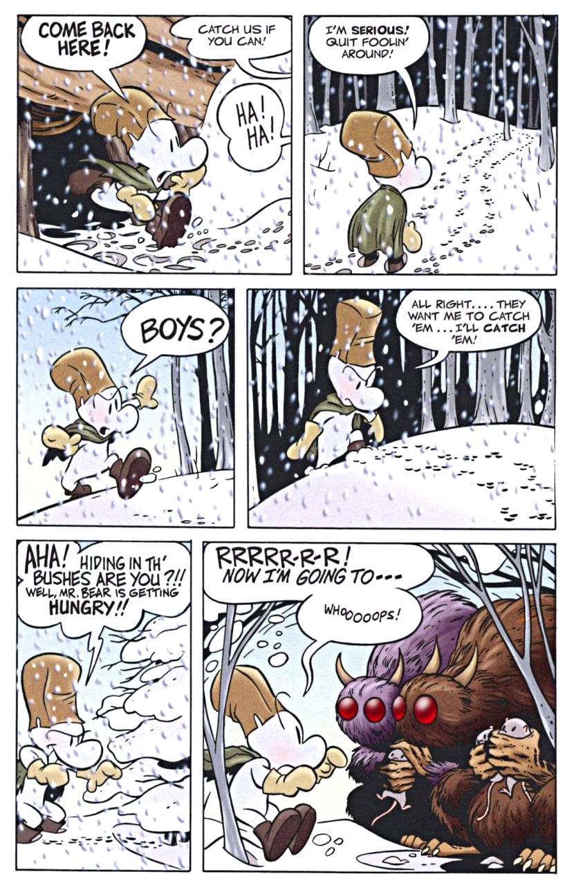 page 32 - chapter 2 of bone 1 out from boneville graphic novel by jeff smith